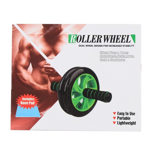FLEX Sports 2 Wheels Ab Roller Abdominal Muscle ABS Fitness Dual Wheel