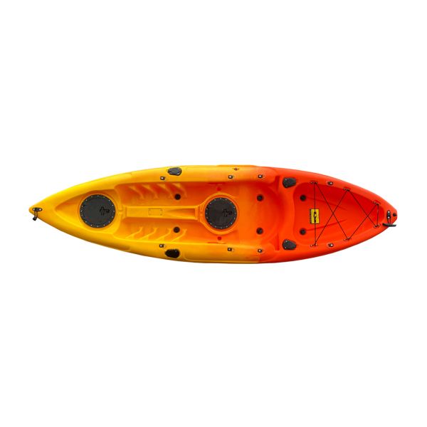 Single Kayak with Padel and Seat. (Sunrise Orange Color)