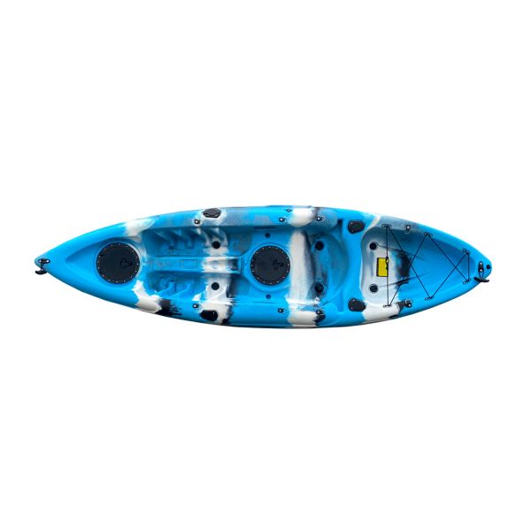 Single Kayak with Padel and Seat. (Sky-blue Color)