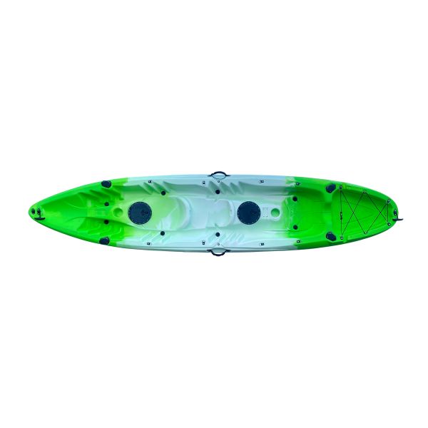 Double Seats Fishing Kayak with 2 padels and 2 seats (Green Color)