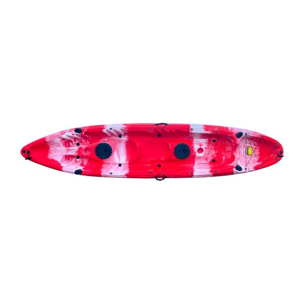Double Seats Kayak with 2 padels and 2 seats. (Red Pomagrante Color)
