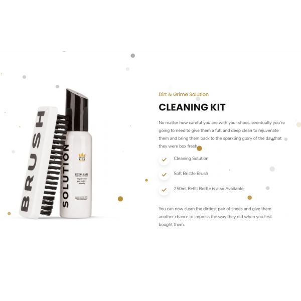 SNEAKER KING CLEANING SET- SOFT BRUSH WITH LIQUID BOTTLE