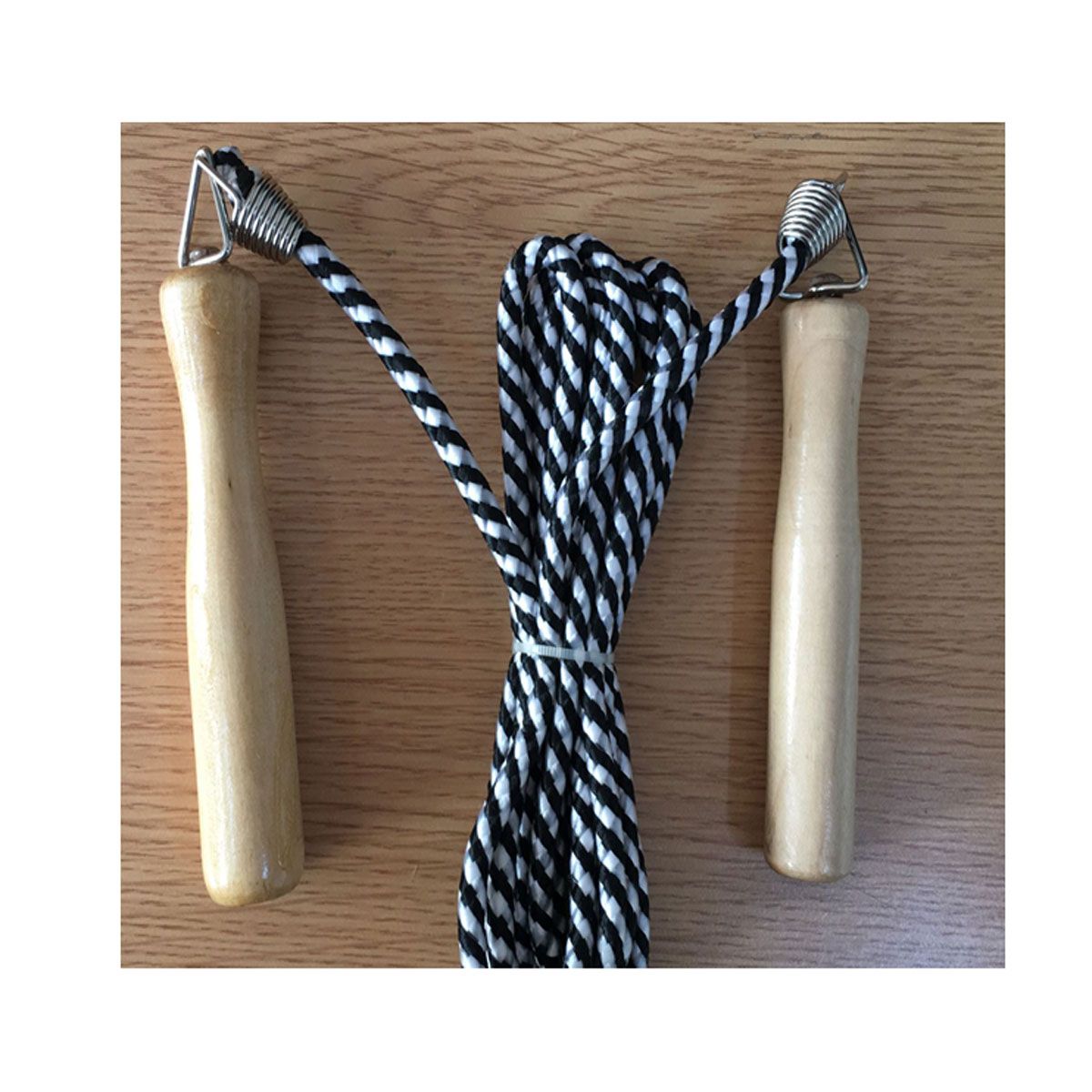 Power.Fit Wooden Handle Nylon Jump Rope